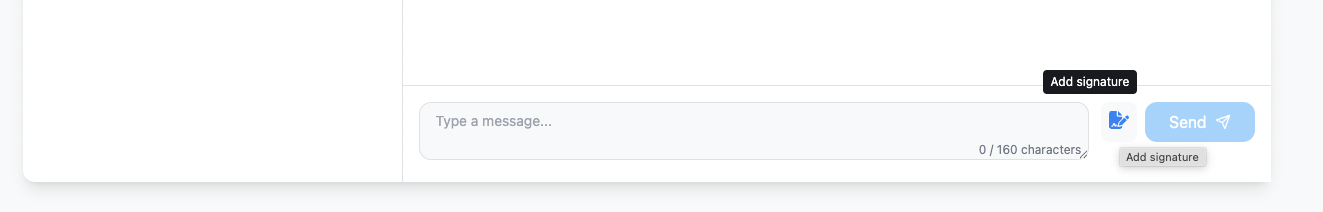 Text Reload Message Signatures